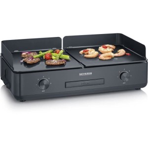 Plancha SEVERIN - PG8569 - Surface de cuisson 48x27cm - Revetement céramique antiadhésif - 2200W