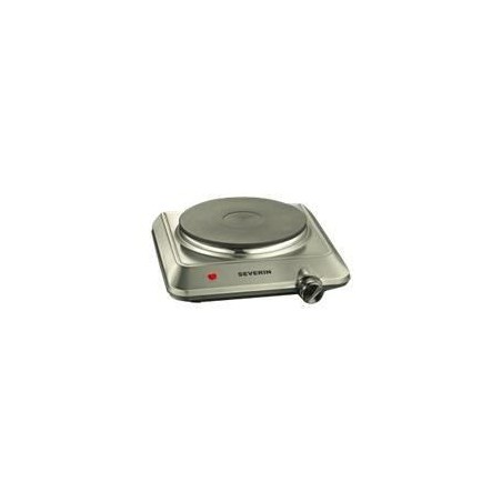 Severin KP1092 Molding - Electric plate 1 500W - Diameter 18 cm - Adjustable thermostat - Ideal Small Kitchen / Stainless steel