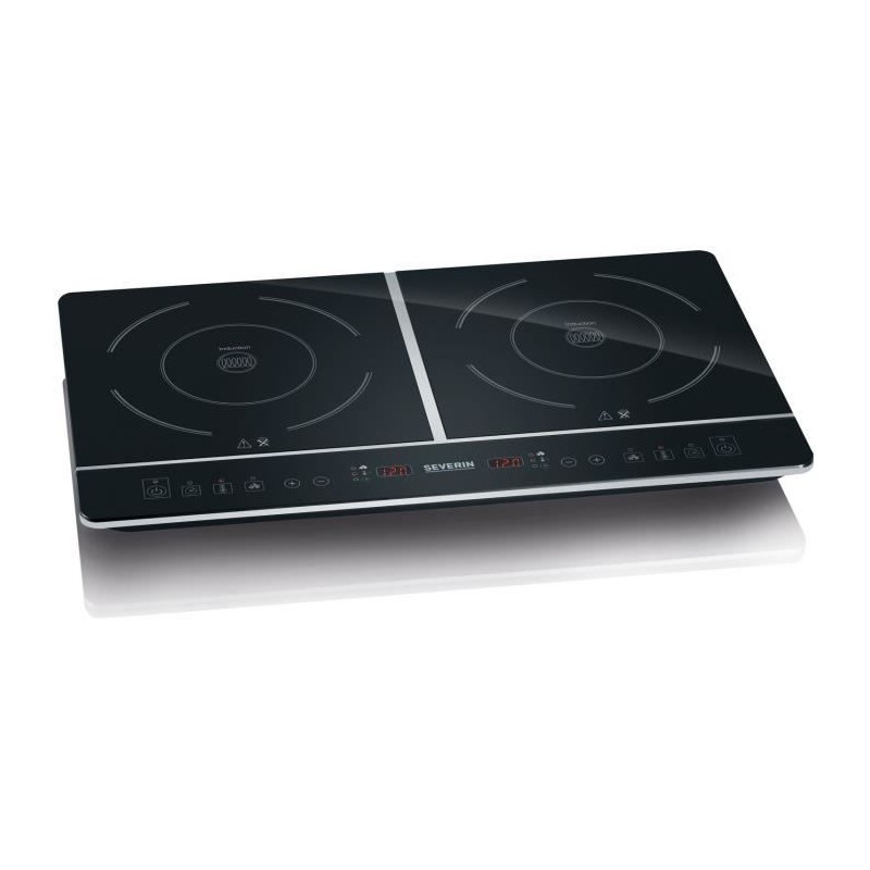 Plaque de cuisson posable SEVERIN - DK1031 - Induction 2 foyers - Jusqu'a 240°C - 3400W