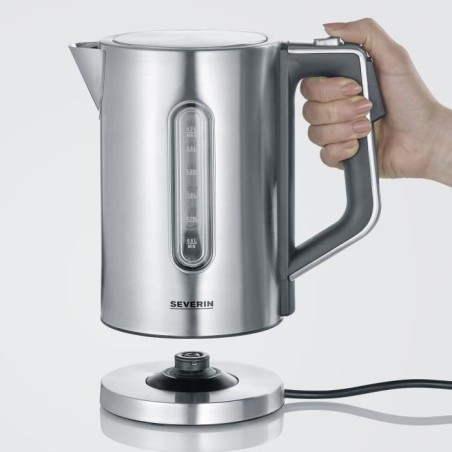 SEVERIN WK3418 Kettle 1.7 L with adjustable temperature up to 100 ° C, 5 ° C steps, LCD display, Bisphenol A free, 360 ° base
