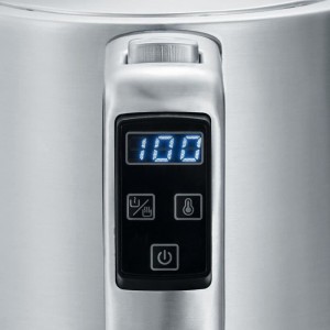SEVERIN WK3418 Kettle 1.7 L with adjustable temperature up to 100 ° C, 5 ° C steps, LCD display, Bisphenol A free, 360 ° base