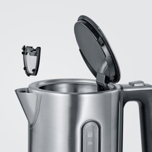 SEVERIN WK3418 Kettle 1.7 L with adjustable temperature up to 100 ° C, 5 ° C steps, LCD display, Bisphenol A free, 360 ° base