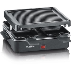 Appareil a raclette SEVERIN - RG2370 - Jusqu'a 4 personnes - Format compact 21x21cm - 600W