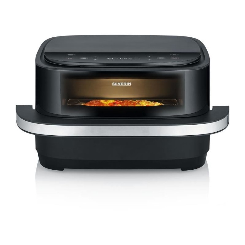 Friteuse sans huile SEVERIN - Airfryer FR2464 - Capacité 4L - 10 programmes dont fonction pizza - 2100W