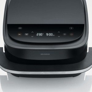 Friteuse sans huile SEVERIN - Airfryer FR2464 - Capacité 4L - 10 programmes dont fonction pizza - 2100W