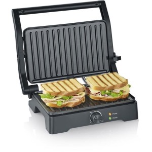 SEVERIN Grill - KG2391 - Grillfläche 28x17cm - Öffnung 180°C - 1800W