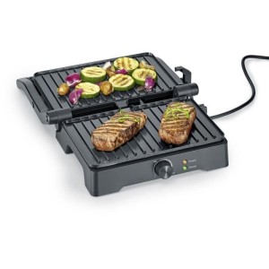 SEVERIN Grill - KG2391 - Grillfläche 28x17cm - Öffnung 180°C - 1800W