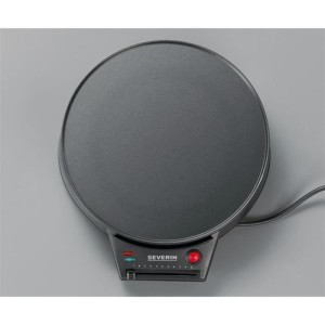 SEVERIN CM2198 - Crepiere diameter 30cm 1000W - Adjustable thermostat - Includes crepe spatula and wooden dough distributor - Bl