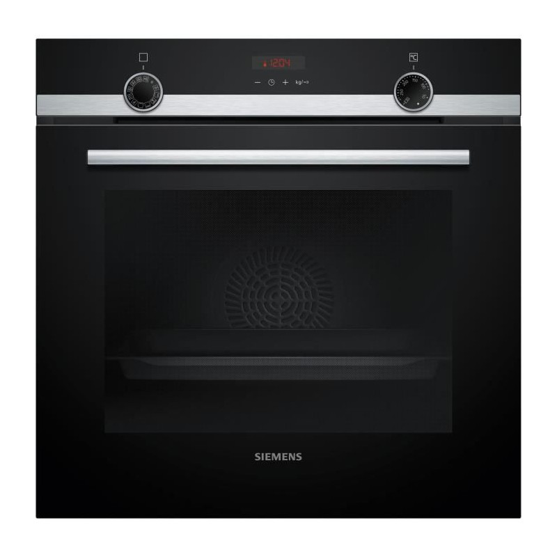 Four pyrolyse - SIEMENS IQ300 - HB574ABR3F - Noir - 7 modes de cuisson - 59,5 x 59,4 x 54,8 cm