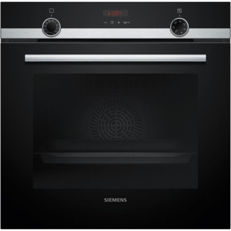 Four pyrolyse - SIEMENS IQ300 - HB574ABR3F - Noir - 7 modes de cuisson - 59,5 x 59,4 x 54,8 cm
