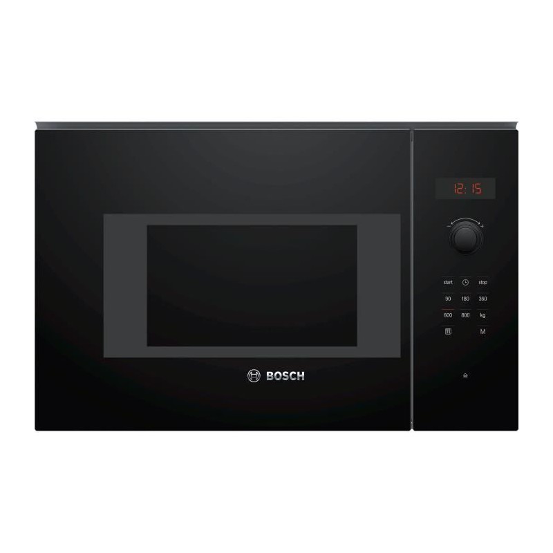 Built-in single microwave - BOSCH SER4 - BFL523MB1F - Black - 7 auto programs - 38.2 x 59.4 x 31.7 cm