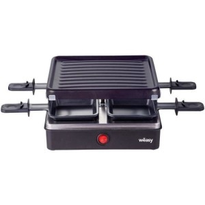 Appareil a raclette WEASY - LUGA40 - Jusqu'a 4 personnes - Revetement anti-adhésif - 600W