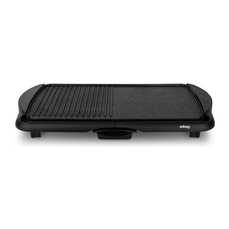 WEASY STO52 ELECTRIC PANCHA 2000W - Stone effect plate - 52x27cm - Adjustable temperature - Anti -adhesive Revetement - Removabl