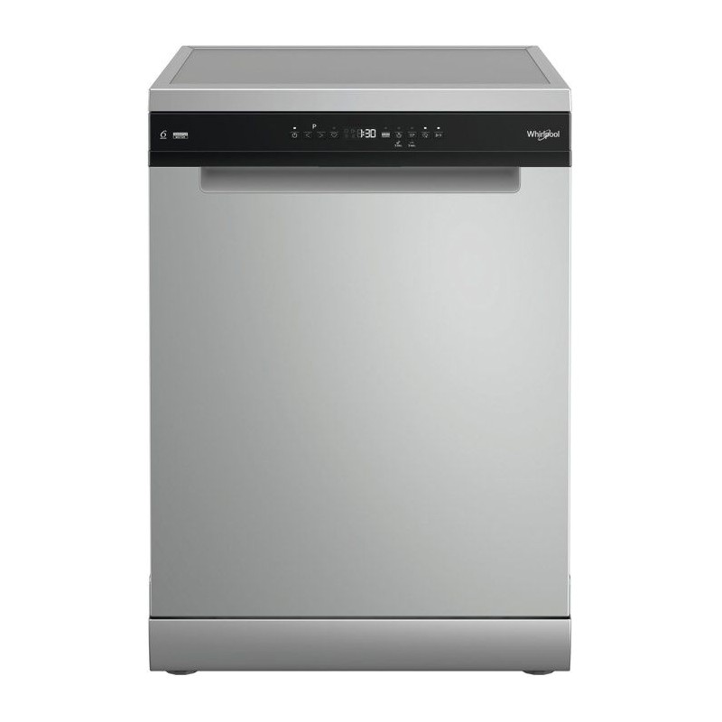 Lave-vaisselle pose libre WHIRLPOOL MaxiSpace W7FHP33S - 15 couverts - L60cm - 43 dB - Silver