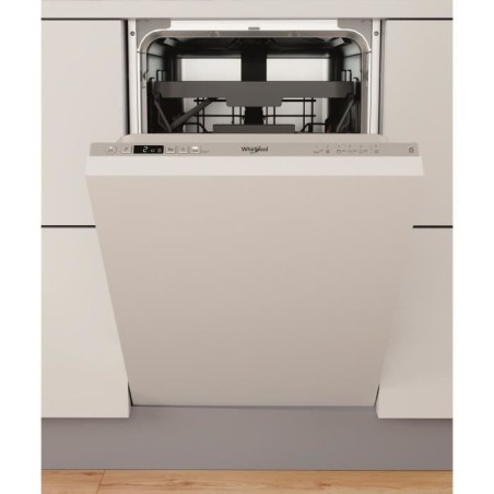 WHIRLPOOL WSIC3M27C Vollintegrierter Geschirrspüler – 10 Maßgedecke – Induktion – L45cm – 47dB