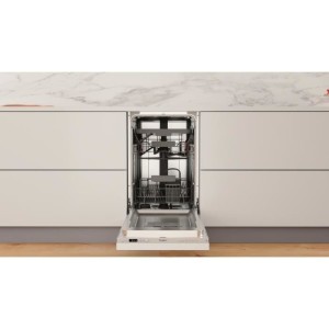 WHIRLPOOL WSIC3M27C Vollintegrierter Geschirrspüler – 10 Maßgedecke – Induktion – L45cm – 47dB