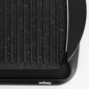 WEASY STO52 ELECTRIC PANCHA 2000W - Stone effect plate - 52x27cm - Adjustable temperature - Anti -adhesive Revetement - Removabl