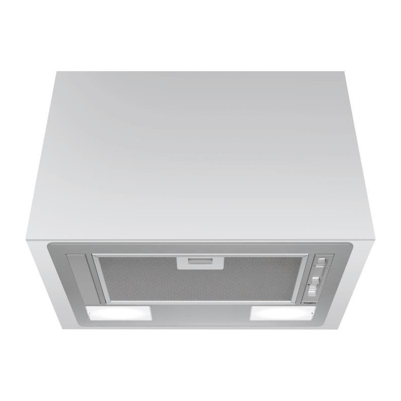 Hotte intégrable extracteur - WHIRLPOOL - WCT64FLSX - 59,5 x 56,4 x 13,2 cm - Inox