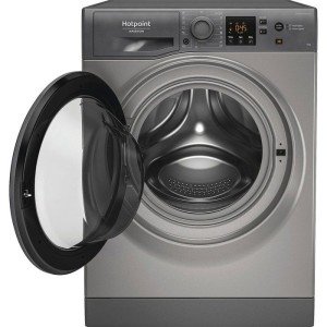 Lave-linge hublot HOTPOINT NSWM946GGFR - 9 kg - Induction - 1400 tr...