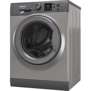 Lave-linge hublot HOTPOINT NSWM946GGFR - 9 kg - Induction - 1400 trs/min - Classe A - Graphite