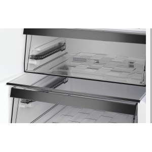Réfrigérateur combiné - WHIRLPOOL - WHK26402XP4E - 2 portes - 355 L - 59,5 x 66,3 x 203,5 cm - Gris