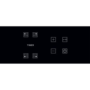 Plaque de cuisson Vitrocéramique WHIRLPOOL AKT8090NE - 4 zones - 6200W - L58 x P51cm - Noir