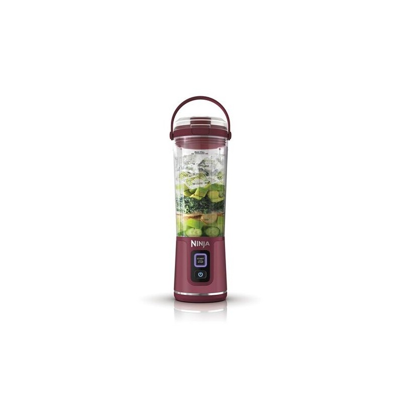 NIN171Blender portable Ninja Blast - BC151EUCR - bol 530 ml - autonomie 2h - sans fil - sans BPA - Cranberry