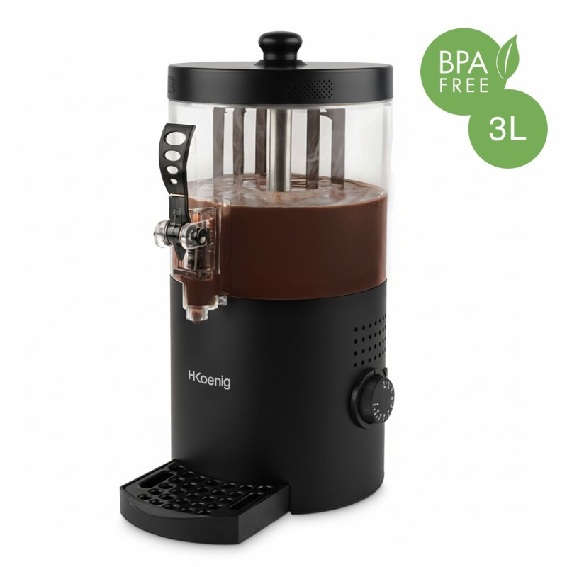 Distributeur a chocolat chaud - H.KoeNIG - SHK802 - 1200 W - 3L - Noir