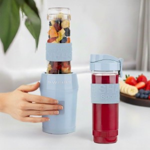 Mini-Standmixer – SCHWEIZ – MOOV6 – 300 W – 570 ml – 2 Flaschen – Blau