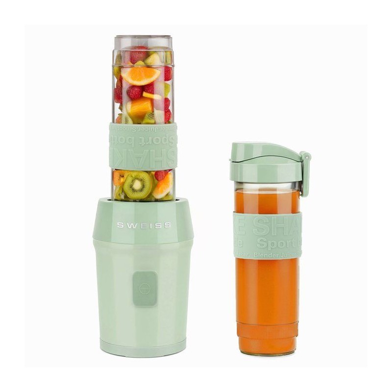 Mini-blender - SWEISS - MOOV7 - 300 W - 570 ml - 2 gourdes - Vert