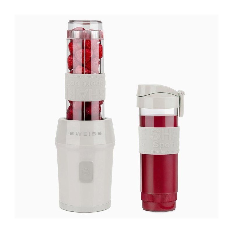 Mini-Standmixer – SWEISS – MOOV8 – 300 W – 570 ml – 2 Flaschen – Beige