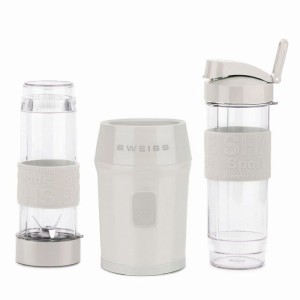 Mini-Standmixer – SWEISS – MOOV8 – 300 W – 570 ml – 2 Flaschen – Beige