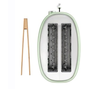 Grille pain vintage 2 fentes - SWEISS - GRS7 - 850 W - Thermostat réglable - Vert