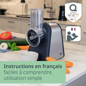 Râpe électrique - ADE - KITCHEN GADGETS - 4 types de Râpes - Acier ...