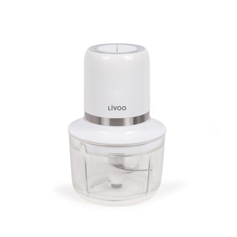 Cordless electric chopper - LIVOO - 200 W - 2 speeds - 1.2 L - 4 steel blades - White
