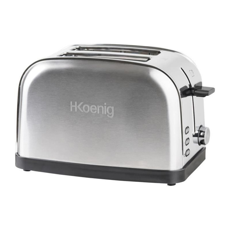 Grille-pain deux tranches - HKoeNIG - TOS7 - 850 W - Acier inoxydable