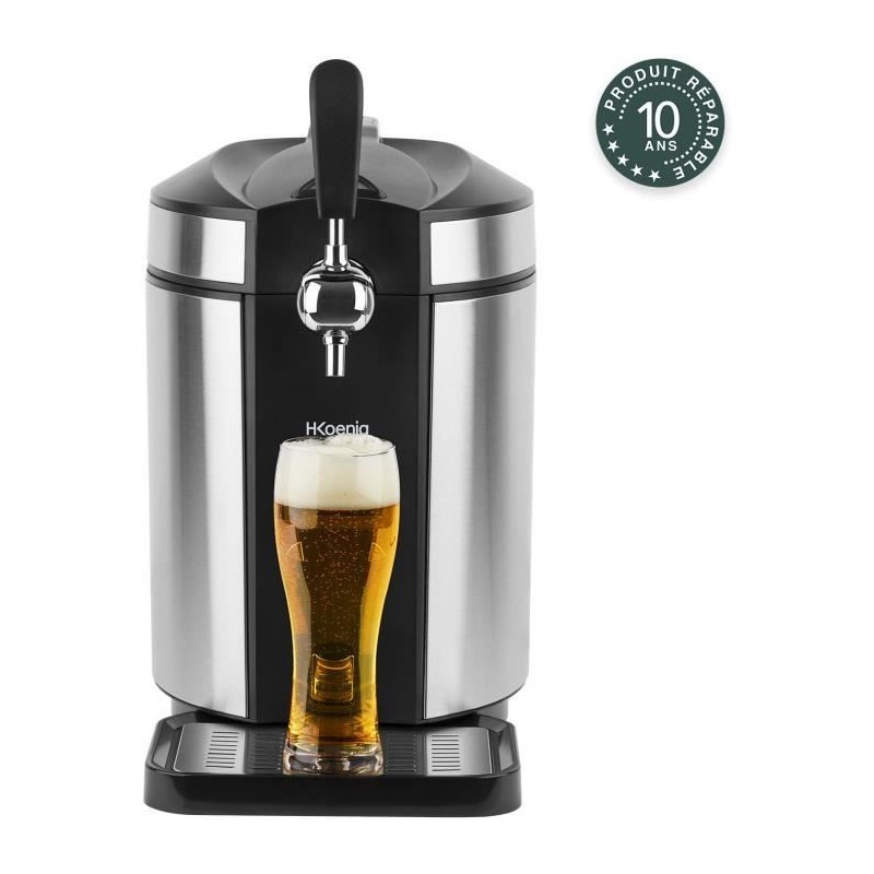 HKoeNIG Brewer - Für alle 5L Fässer - Schwarz / Edelstahl - BW1880