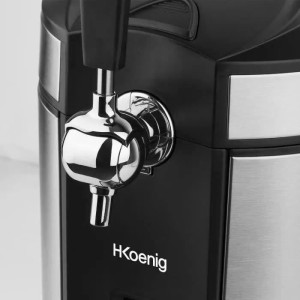 HKoeNIG Brewer - Für alle 5L Fässer - Schwarz / Edelstahl - BW1880