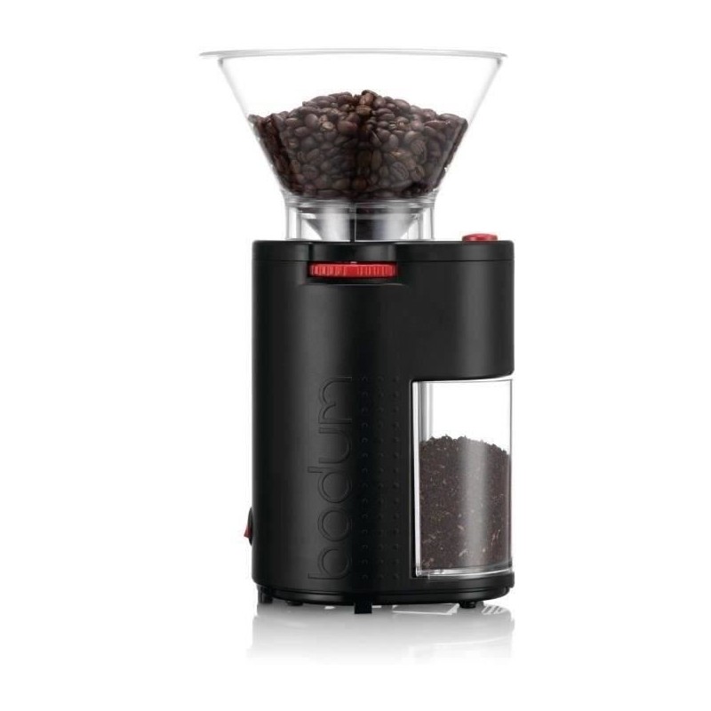BODUM - BISTRO Elektrische Kaffeemühle, Mahlrad aus Edelstahl, 160 W