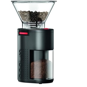 BODUM - BISTRO Elektrische Kaffeemühle, Mahlrad aus Edelstahl, 160 ...