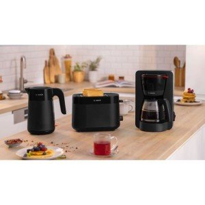 Toaster - BOSCH - TAT2M123 MyMoment - Noir - 2 tranches - centrage ...