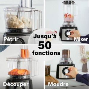 Robot multifonctions BOSCH MULTI TALENT MCM3501M - Noir et inox