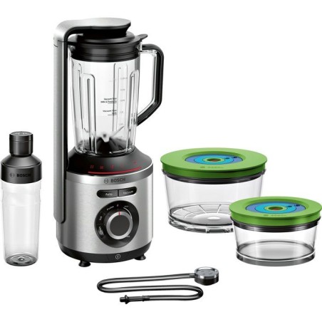 2-in-1-Staubsauger-Standmixer – BOSCH – VitaPower Serie 8 MMBV625M – 1000 W – Edelstahl / Schwarz