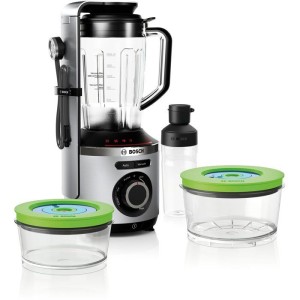 Blender sous vide 2-en-1 - BOSCH - VitaPower Série 8 MMBV625M - 1000 W - Inox / Noir