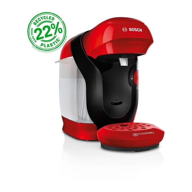 Machine a café multi-boissons - BOSCH - TASSIMO - T11 Style rouge - 1400 W