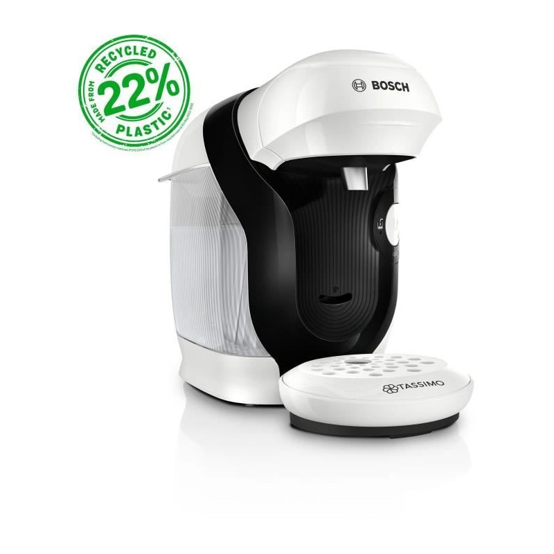 Machine a café multi-boissons - BOSCH - TASSIMO - T11 Style blanc - 1400 W