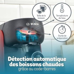 Machine a café + 3 packs T-discs - BOSCH - TASSIMO FINESSE TAS163E - 1400 W - 0,7 L - Multi-boissons - IntensityBoost - Noir