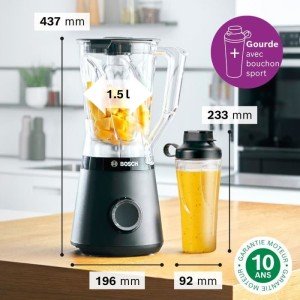 Blender VitaPower - BOSCH - MMB614GO - 1200 W - 30.000 trs/mn - 2 v...