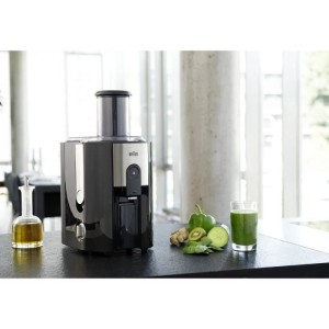 Centrifugeuse - BRAUN - J500 - 900 W - Large cheminée 75 mm - Systeme anti-gouttes