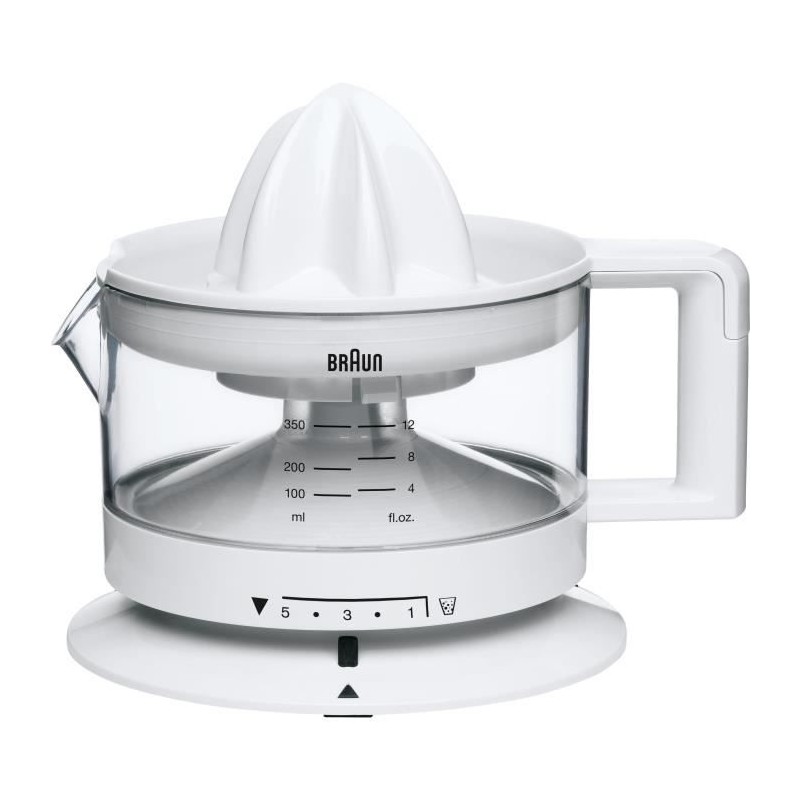BRAUN CJ3000 Entsafter - 20 W - 5 Stufen der Fruchtfleischkontrolle - Weiß